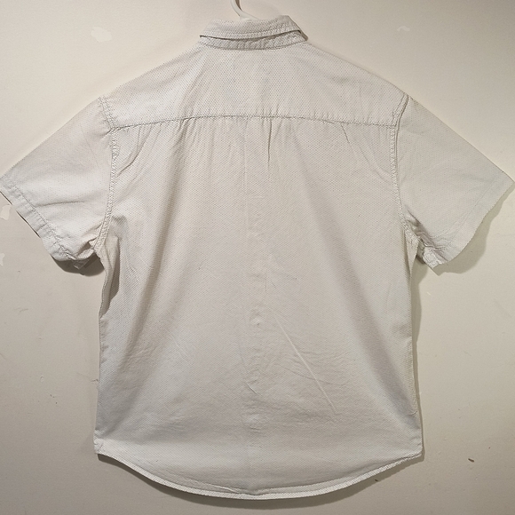 Demin & Flower Men's Medium White Button Down Shirt - Picture 7 of 11